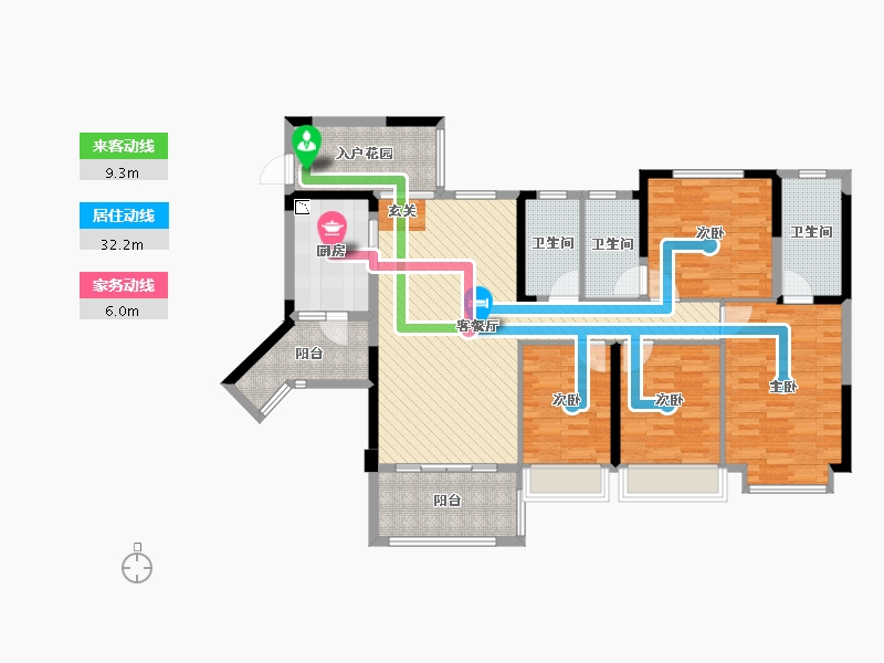 四川省-乐山市-瑞松中心城-126.02-户型库-动静线