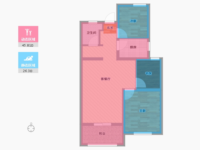 山东省-临沂市-天基云蒙庄园-62.26-户型库-动静分区