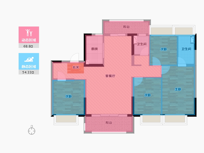 广东省-汕头市-碧桂园(建设中)-108.31-户型库-动静分区