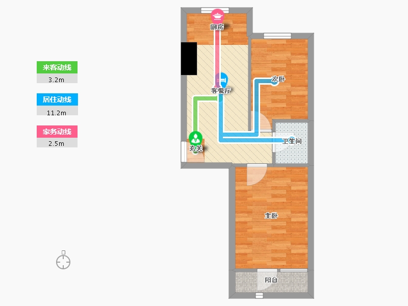 辽宁省-大连市-海脉未来城-44.53-户型库-动静线