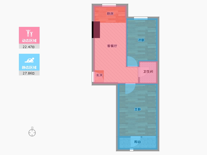 辽宁省-大连市-海脉未来城-44.53-户型库-动静分区