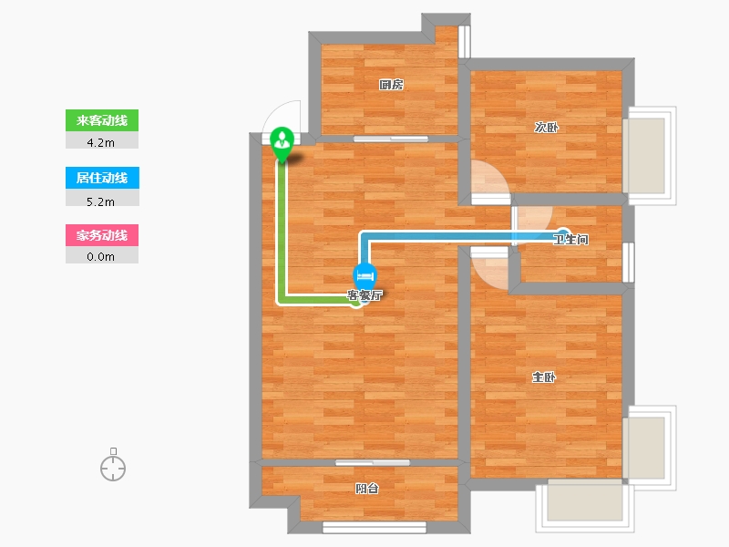 福建省-厦门市-天御花园-59.11-户型库-动静线