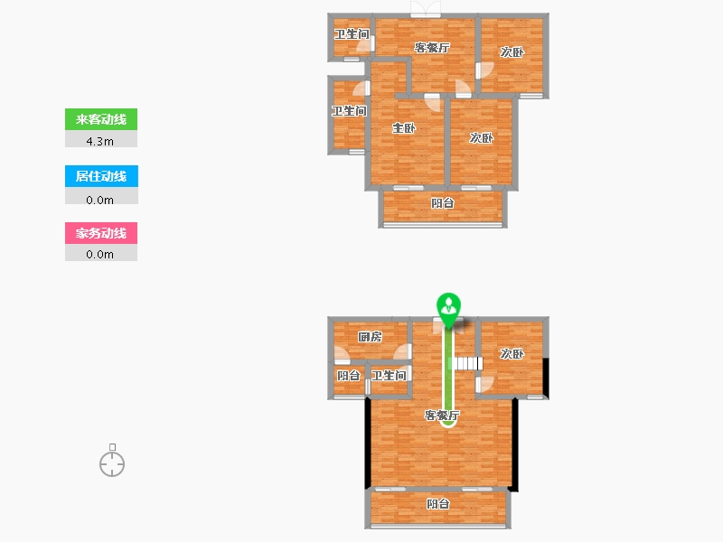 陕西省-汉中市-汉江首府-153.55-户型库-动静线