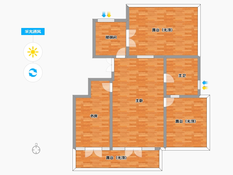 山东省-临沂市-汇金湾-122.50-户型库-采光通风