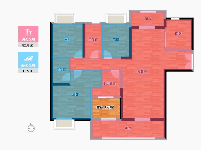 广东省-江门市-保利中心-116.58-户型库-动静分区