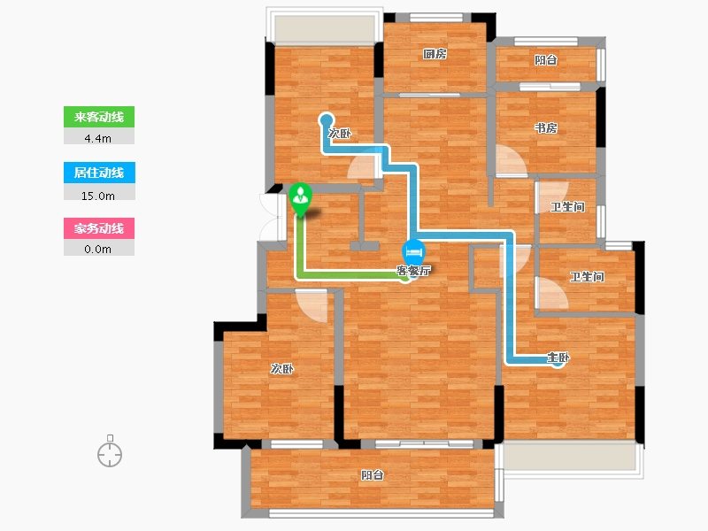 江苏省-盐城市-祥生金麟府-112.68-户型库-动静线