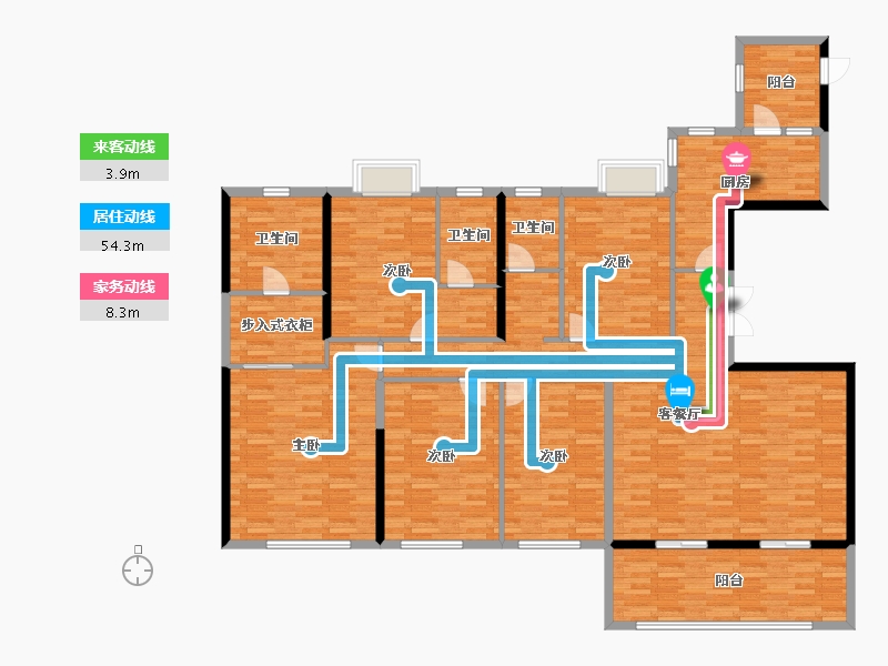 湖北省-襄阳市-汉江一品-191.20-户型库-动静线