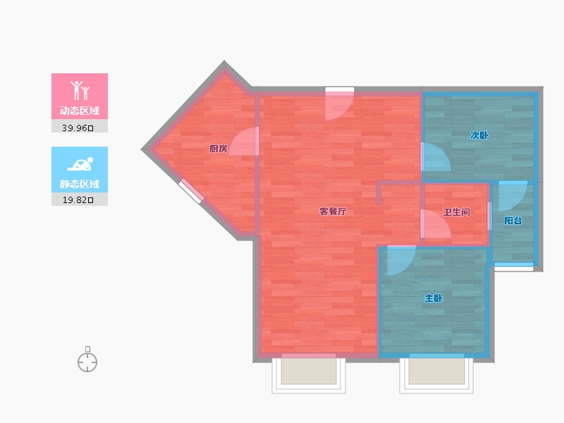 云南省-昆明市-星泽园-54.03-户型库-动静分区