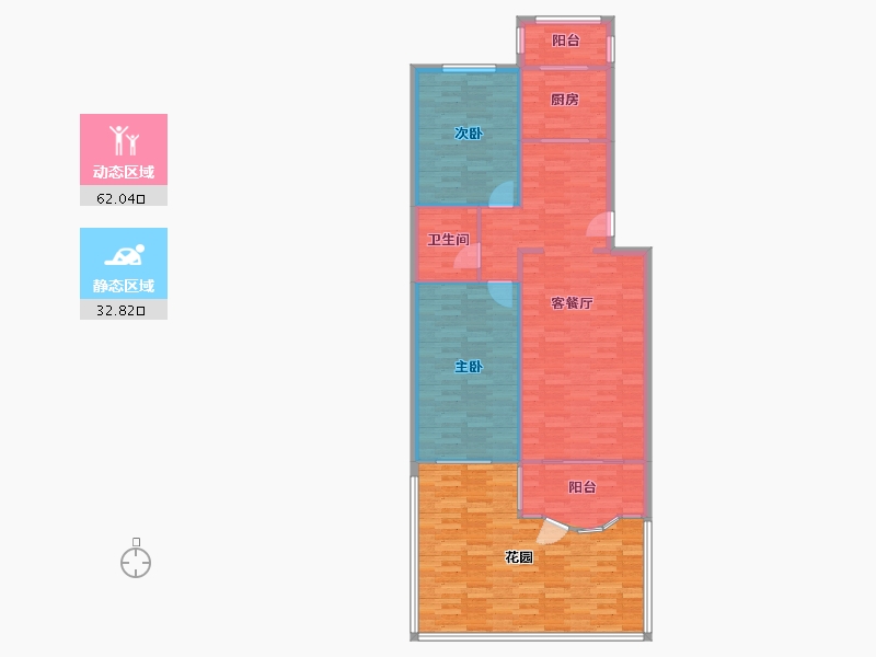 北京-北京市-天通苑本四区-117.85-户型库-动静分区