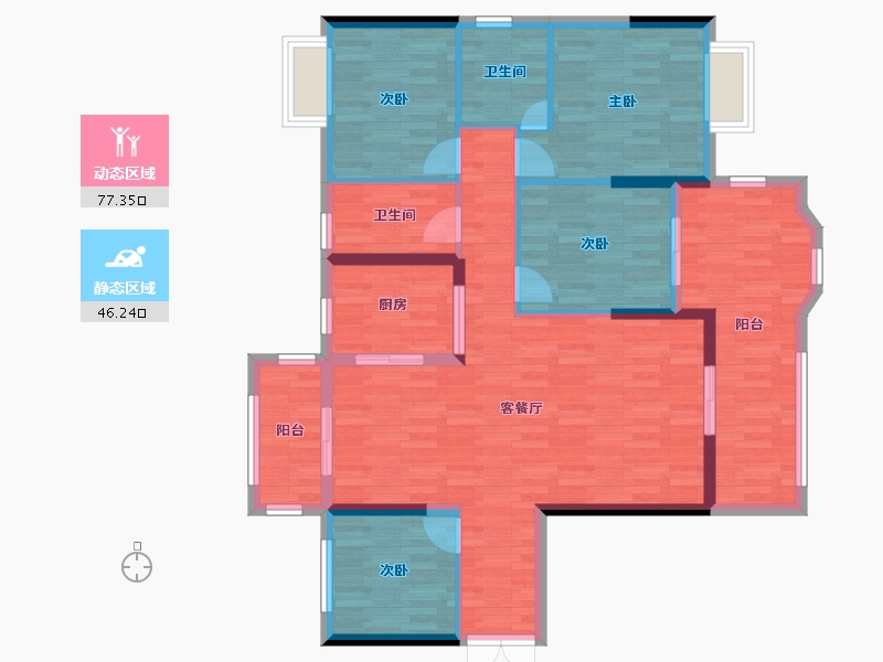 广东省-河源市-东方国际-111.23-户型库-动静分区