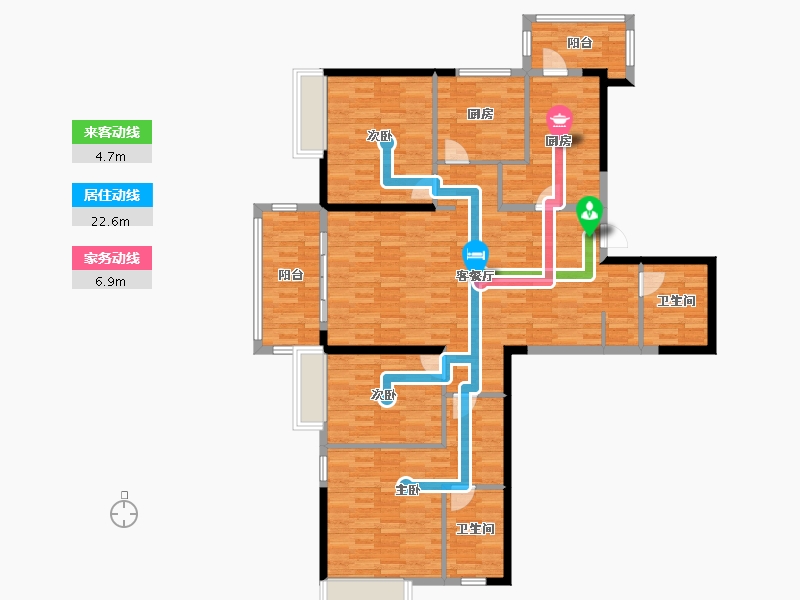 黑龙江省-哈尔滨市-恒大御府-135.27-户型库-动静线