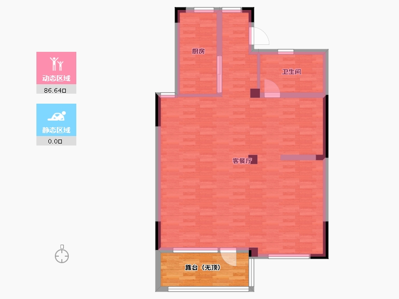 山东省-青岛市-合院-86.96-户型库-动静分区