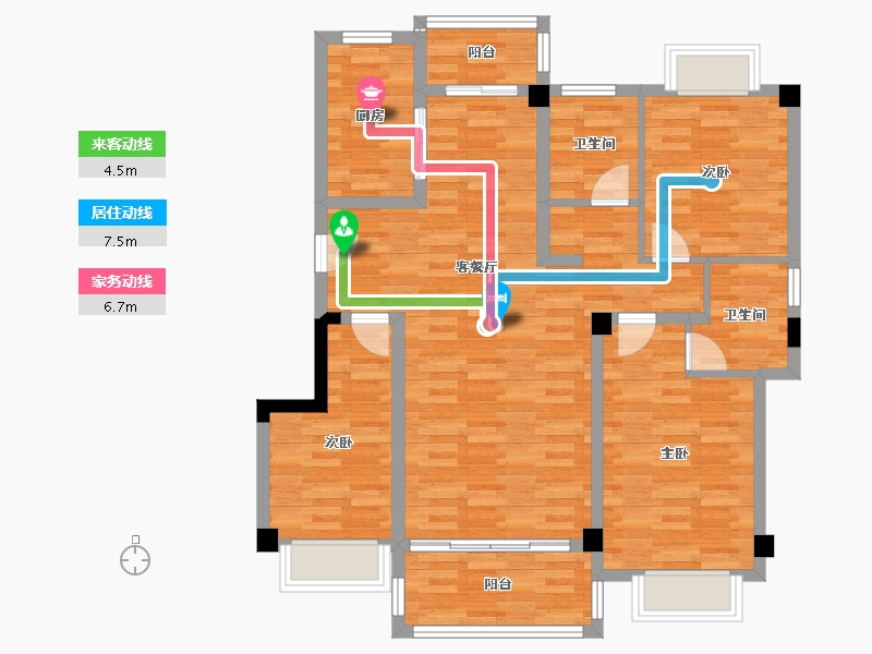 江西省-九江市-克拉首座-98.63-户型库-动静线