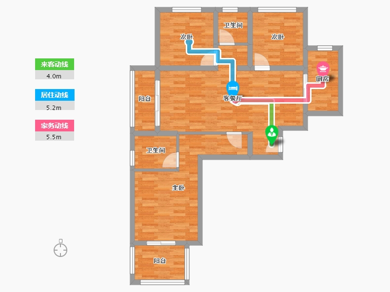 河南省-郑州市-豫发大运城白鹭源-78.39-户型库-动静线