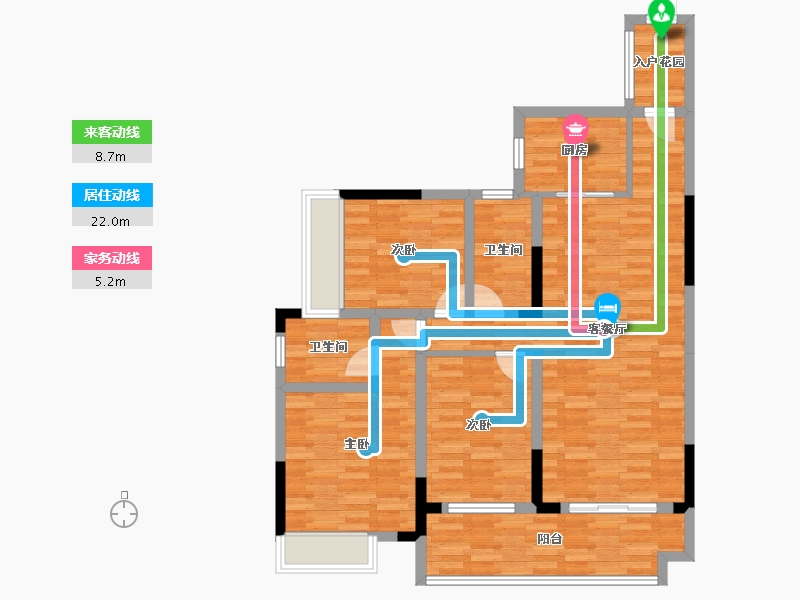 湖南省-衡阳市-衡缘新城-96.60-户型库-动静线