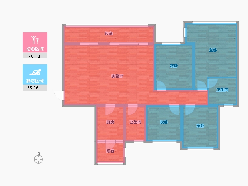 四川省-乐山市-棕榈银滩-112.10-户型库-动静分区