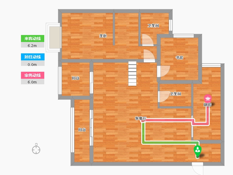 重庆-重庆市-江屿朗廷-93.63-户型库-动静线