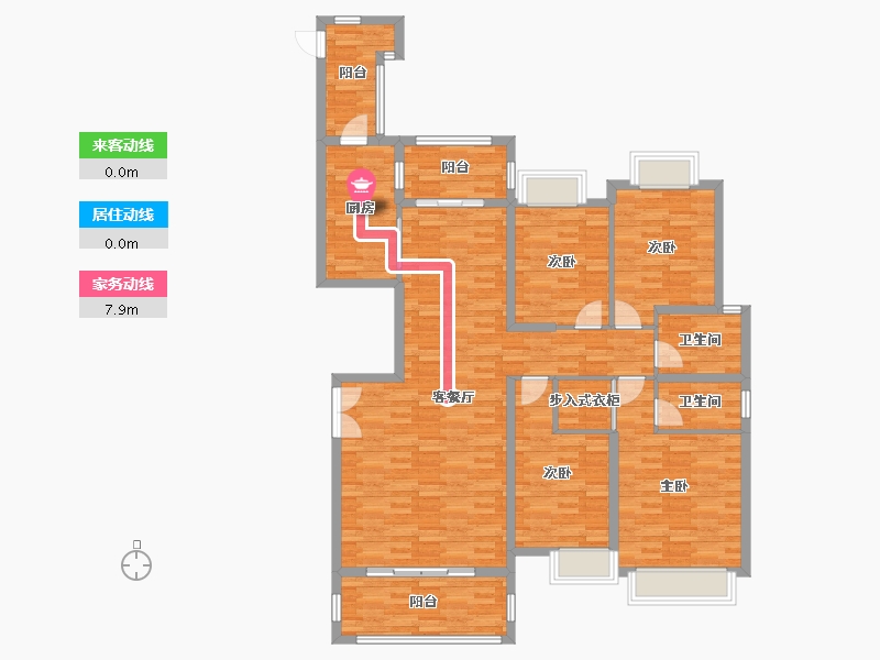 福建省-泉州市-湖滨-133.53-户型库-动静线