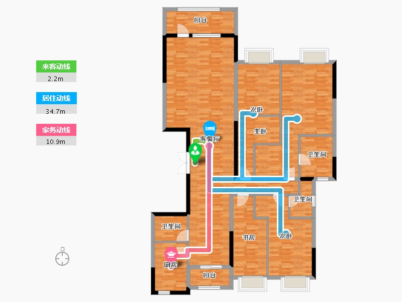 广东省-揭阳市-侨光新城-163.09-户型库-动静线