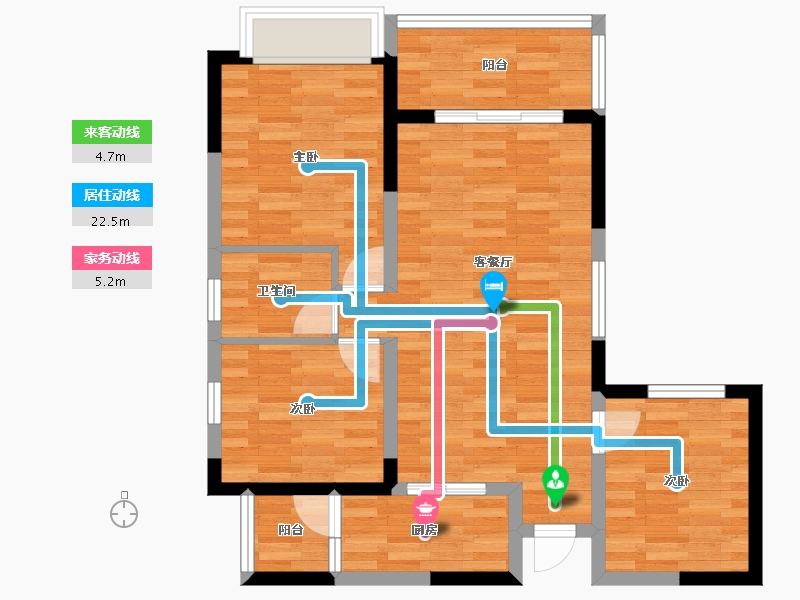 四川省-成都市-昌建.星悦城-73.54-户型库-动静线