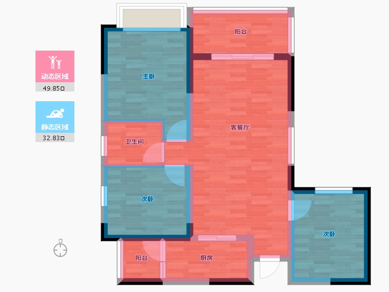 四川省-成都市-昌建.星悦城-73.54-户型库-动静分区