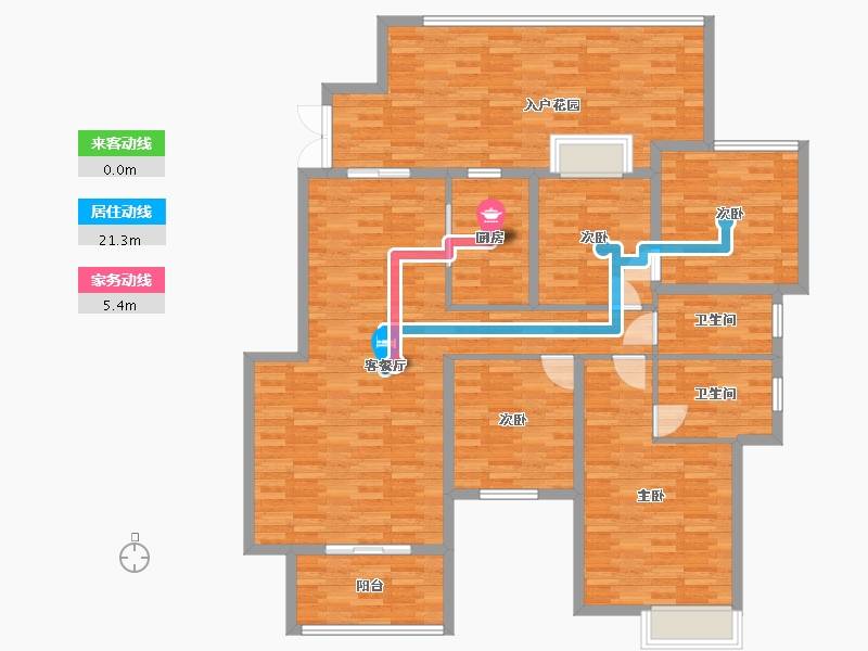 江西省-宜春市-上高花园-147.00-户型库-动静线