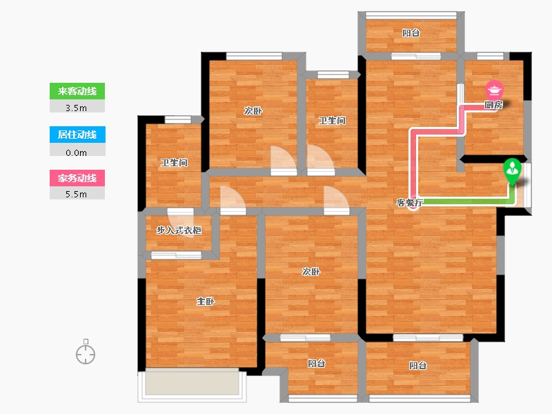 河南省-驻马店市-建业·春天里-102.00-户型库-动静线