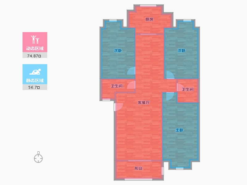 河北省-石家庄市-外贸小区-121.21-户型库-动静分区