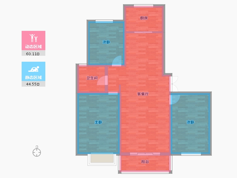 甘肃省-白银市-锦绣嘉园-94.16-户型库-动静分区