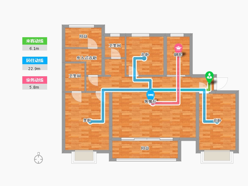 江苏省-盐城市-中南世纪城-109.76-户型库-动静线