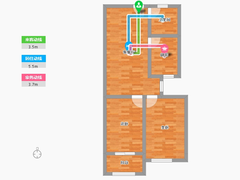 河北省-衡水市-泰华・官邸-58.10-户型库-动静线