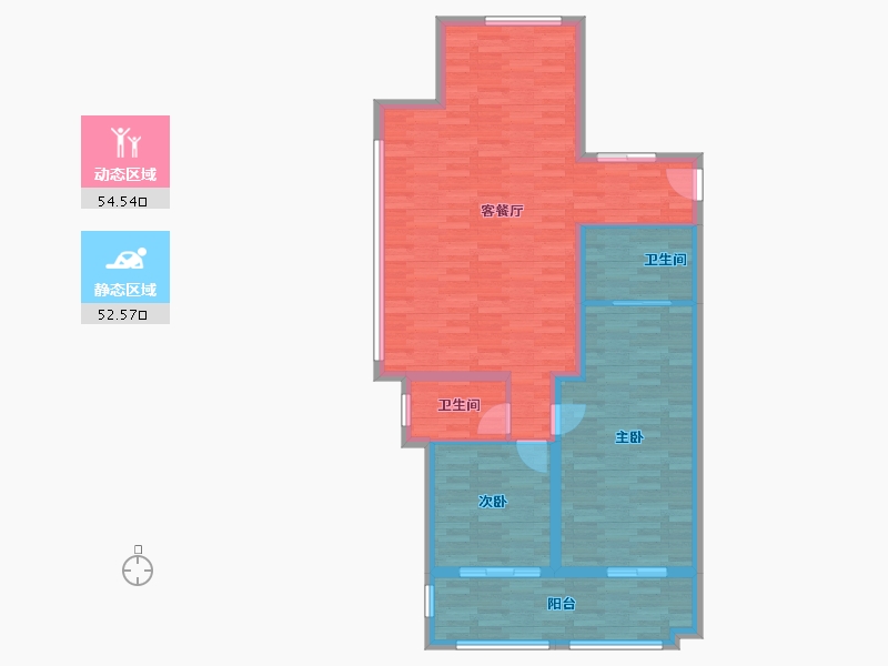 江苏省-镇江市-中建大观-97.75-户型库-动静分区