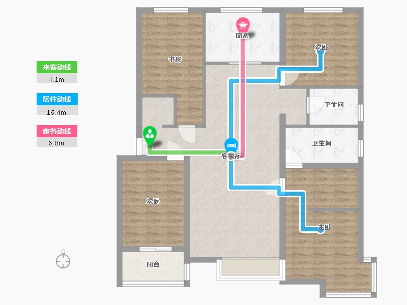 陕西省-宝鸡市-翡翠东城-117.64-户型库-动静线