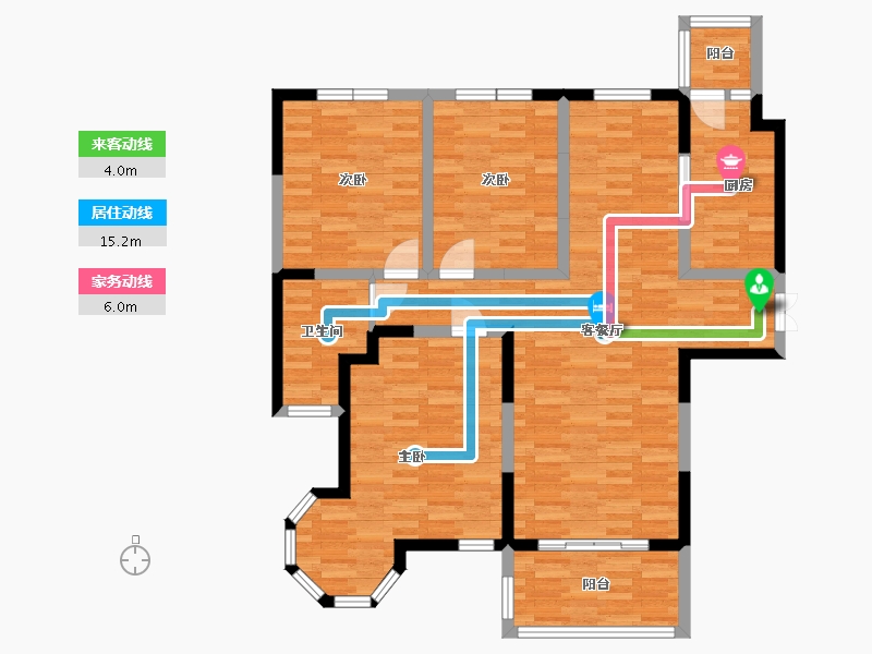 河南省-信阳市-状元学府-104.70-户型库-动静线