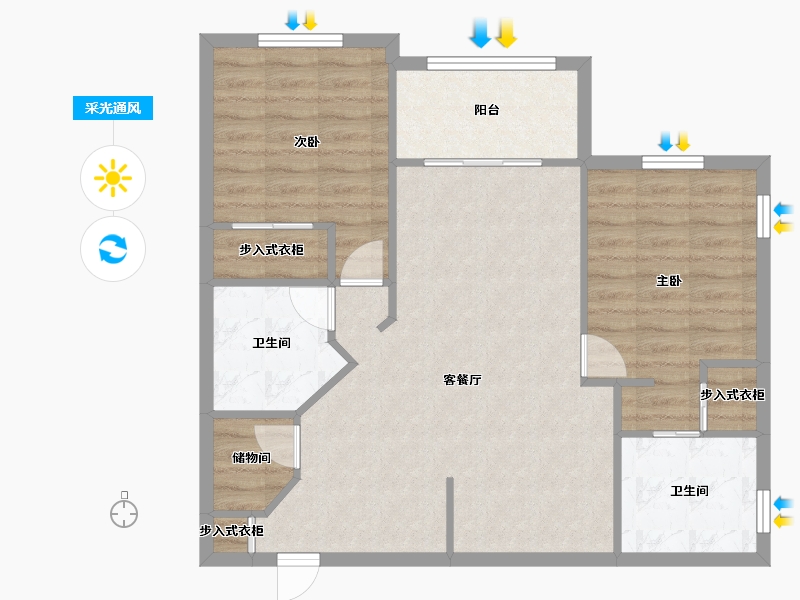 Florida-Orange-Falcon Square at Independence-80.86-户型库-采光通风