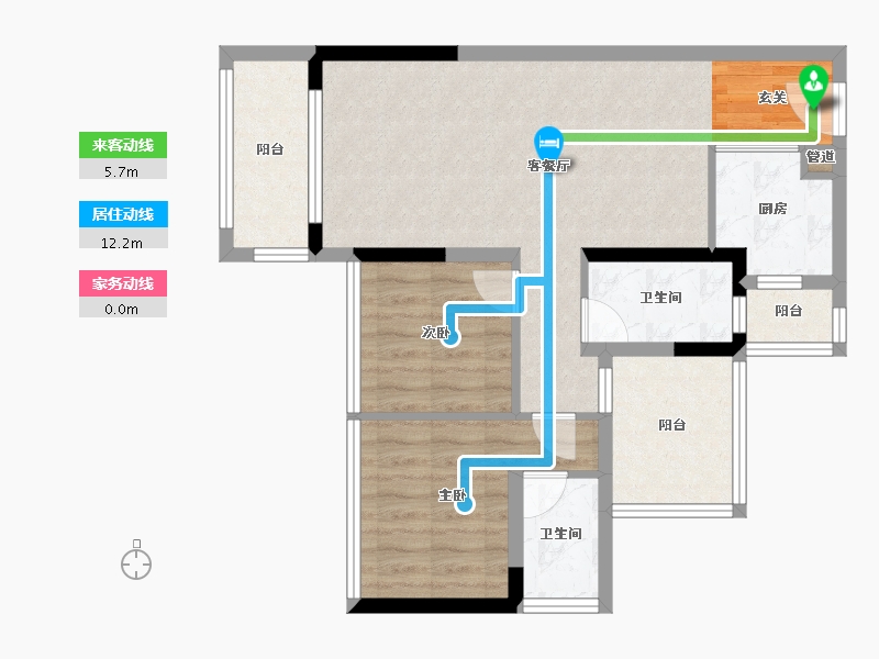 广东省-深圳市-龙光・天禧-72.47-户型库-动静线