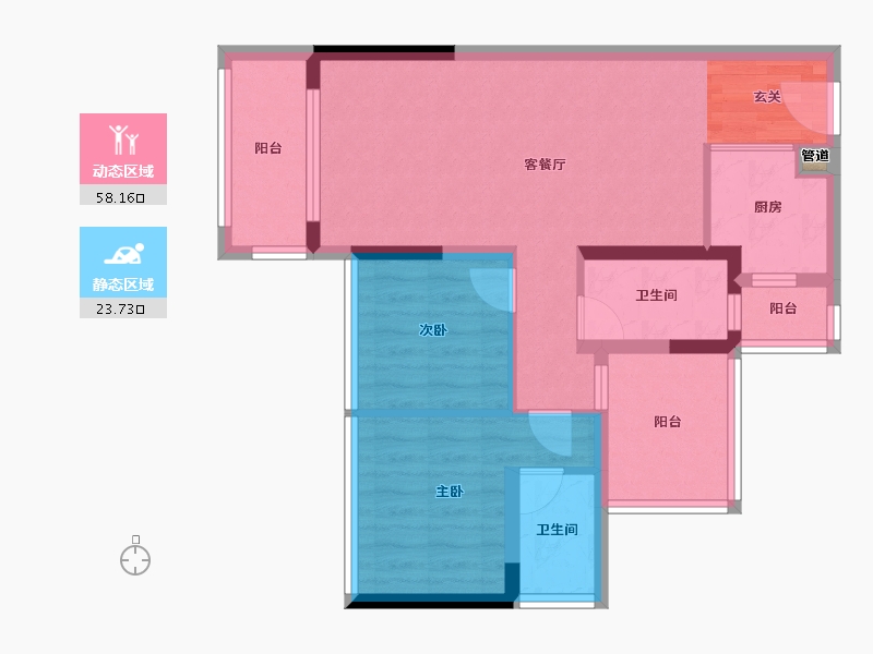 广东省-深圳市-龙光・天禧-72.47-户型库-动静分区