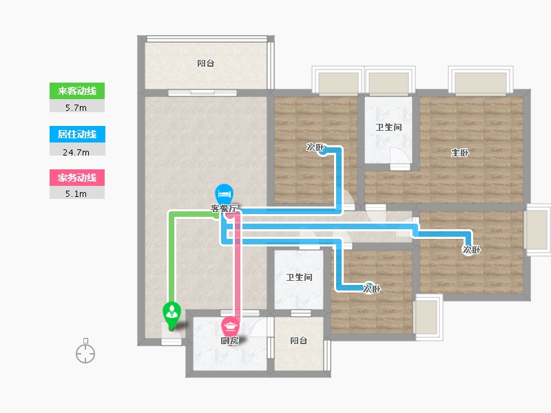 贵州省-毕节市-南山俪景-115.00-户型库-动静线