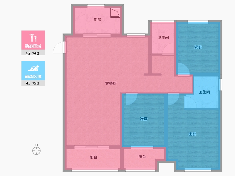 浙江省-湖州市-佳源都市奚塘景城-93.34-户型库-动静分区