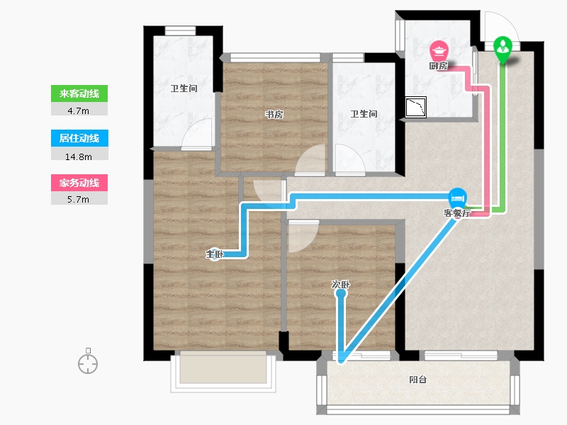 浙江省-湖州市-阳光城太湖湾-79.32-户型库-动静线