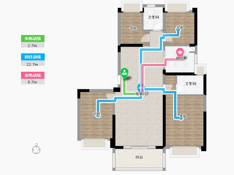 江西省-九江市-碧桂园江州府-116.40-户型库-动静线