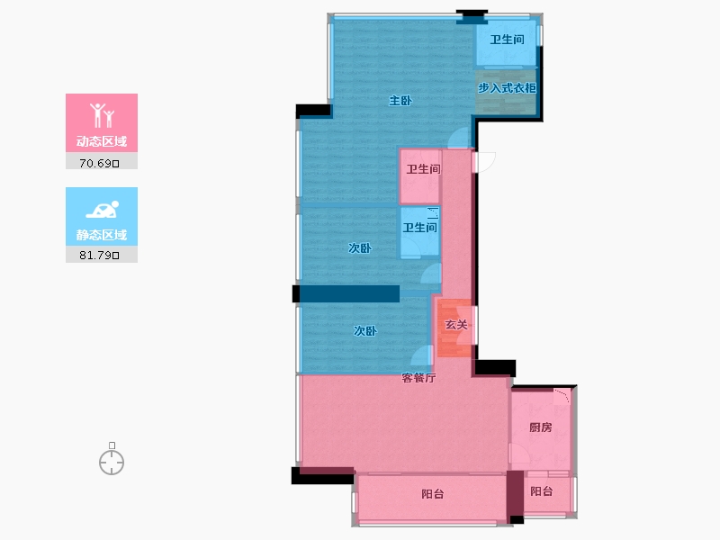 黑龙江省-鹤岗市-颐湾府-136.50-户型库-动静分区