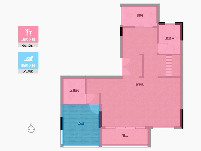 浙江省-杭州市-融信江南学府-72.77-户型库-动静分区