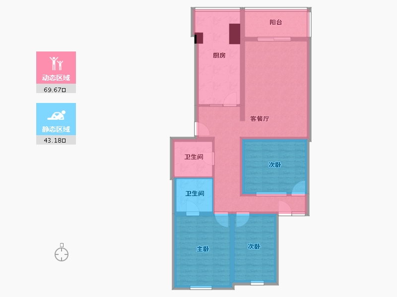 北京-北京市-恒富中街-99.20-户型库-动静分区