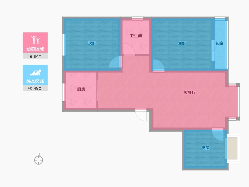 山西省-晋中市-清华苑-77.48-户型库-动静分区