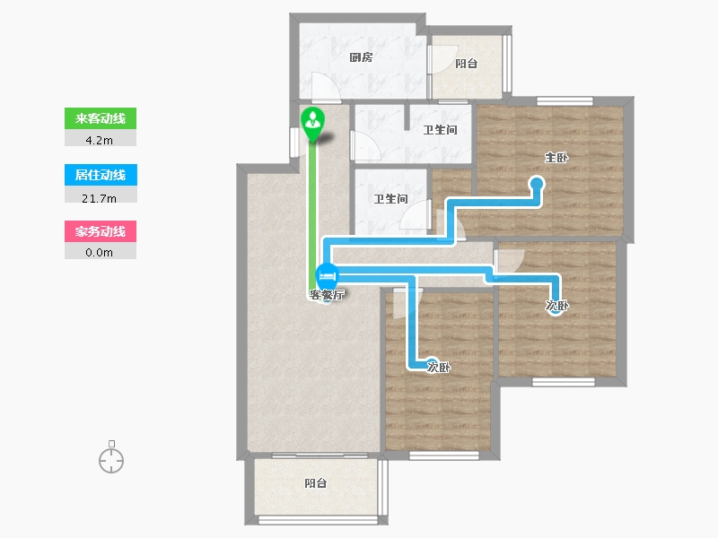 四川省-成都市-锦桂苑-92.66-户型库-动静线