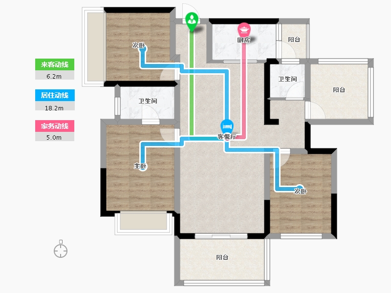 广西壮族自治区-南宁市-保利山渐青-92.89-户型库-动静线