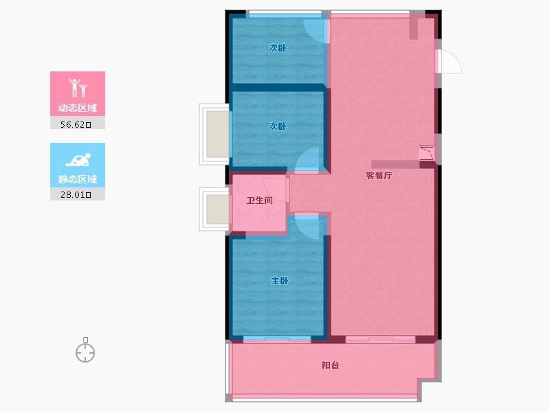 广西壮族自治区-北海市-一海华府-75.04-户型库-动静分区