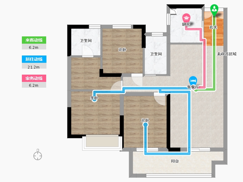 河南省-安阳市-海悦光明城-90.96-户型库-动静线