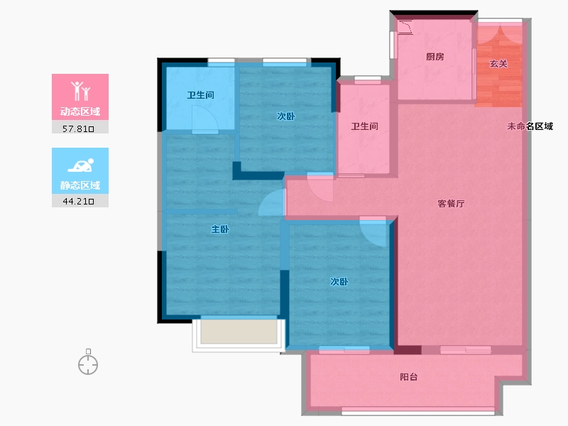 河南省-安阳市-海悦光明城-90.96-户型库-动静分区